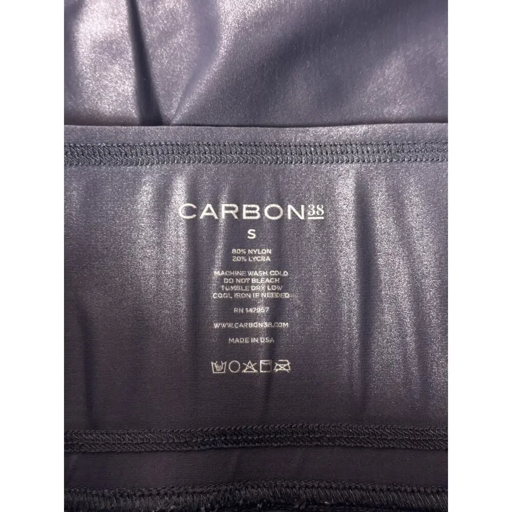 Carbon38 Takara Shine Leggings Small Womens Gray High Rise Ankle